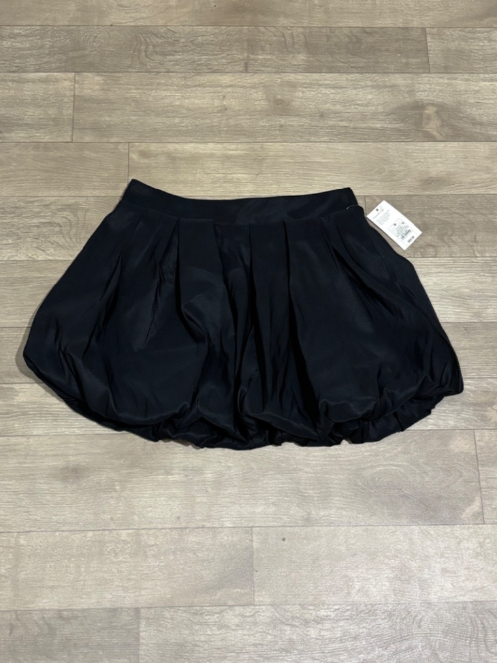 A New Day Women's Bubble Hem Mini Skirt with Hidden Pockets Black - Picture 4 of 12